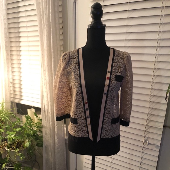 Corey Lynn Calter Lace Cardigan - Picture 1 of 4